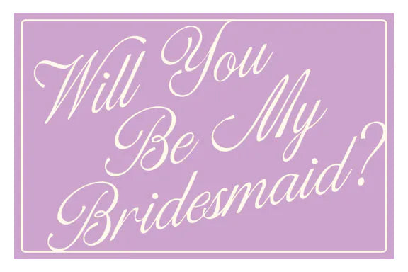 Bridesmaid Proposal - Lilac